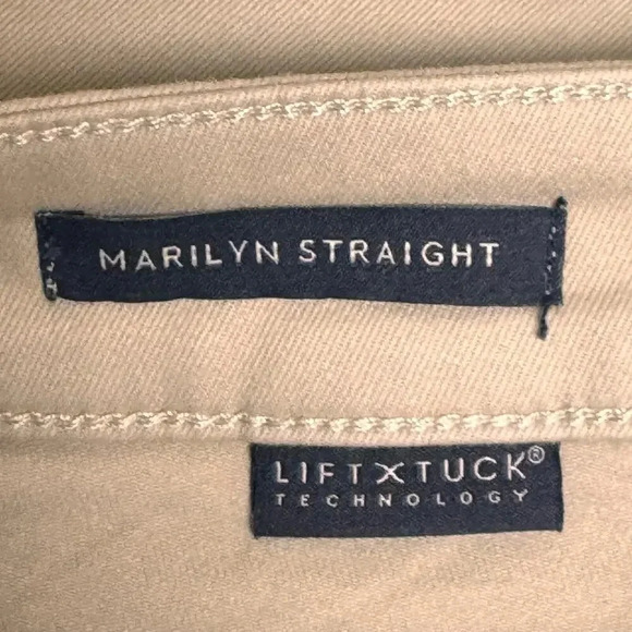 NYDJ Marilyn Straight Cropped LiftxTuck Technology Feather Denim Jeans Women's 4 - Picture 6 of 14